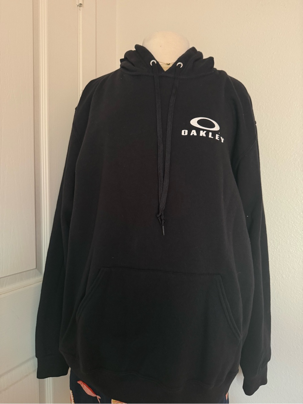 Oakley Black Hoodie with White Logo